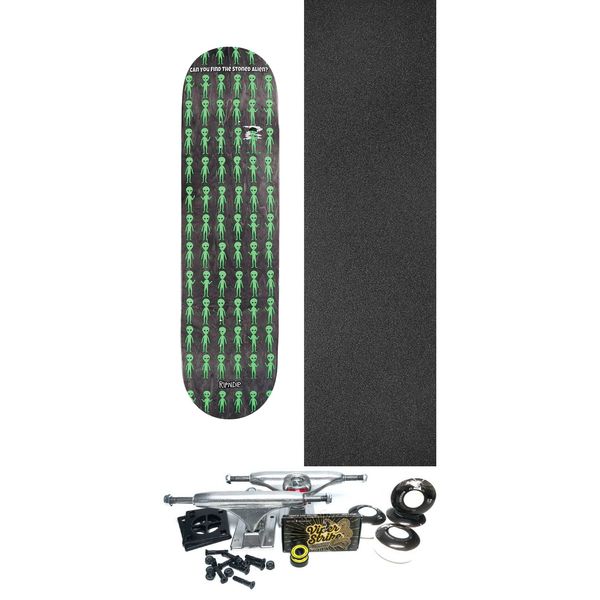 Rip N Dip Stoned Again Black Skateboard Deck - 8.5" x 31.75" - Complete Skateboard Bundle